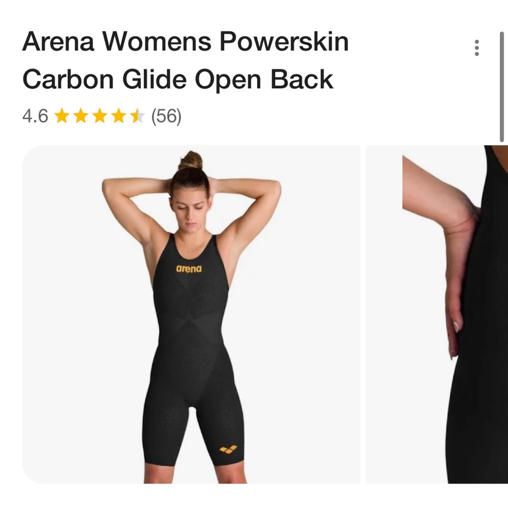 Arena woman’s Powerskin Carbon glide open back